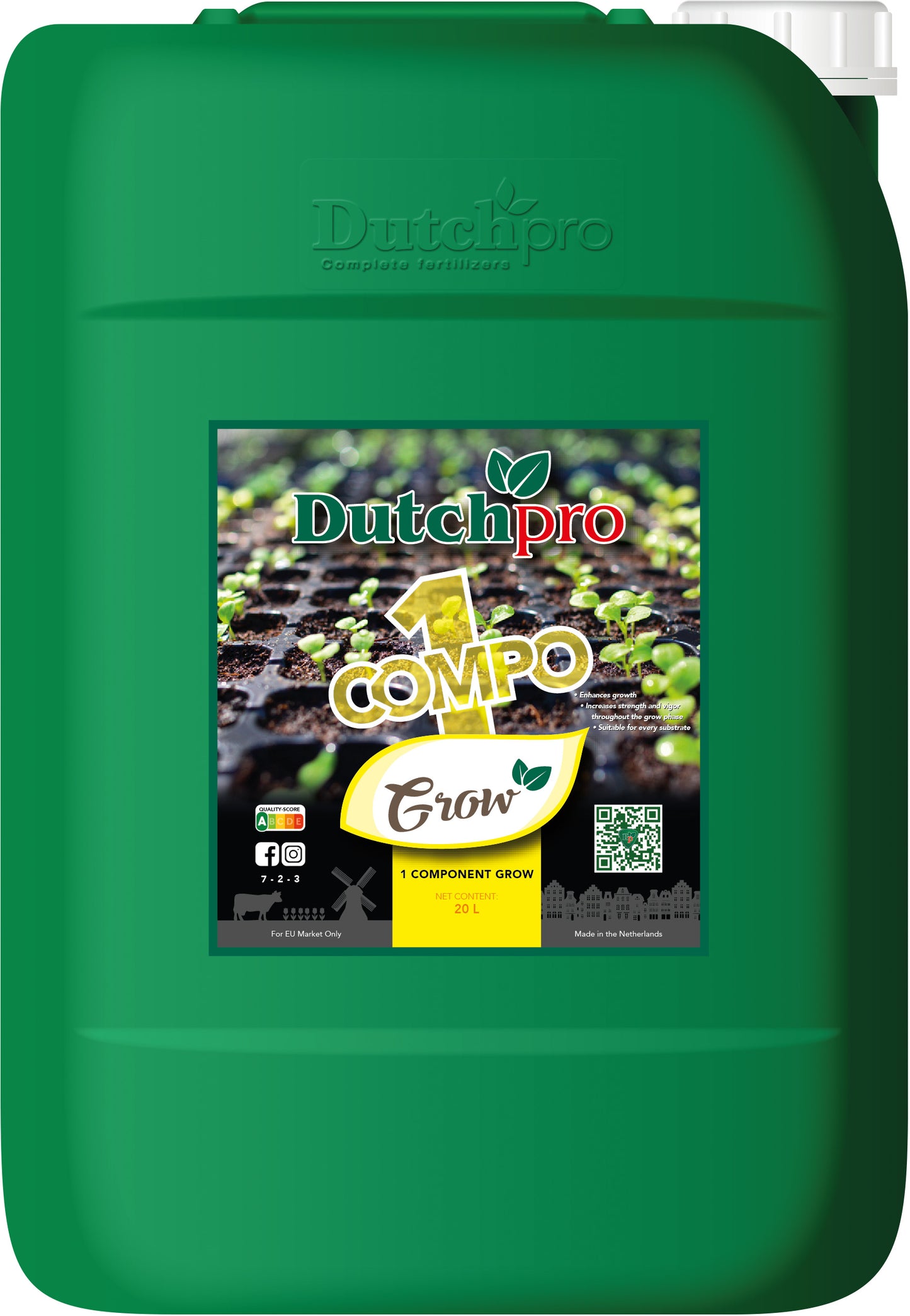 Dutch PRO 1 Compo Grow - 20L