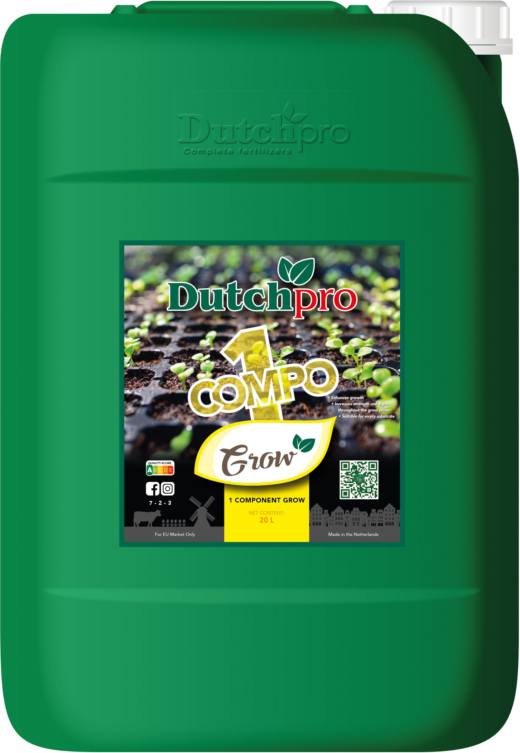 Dutch PRO 1 Compo Grow - 20L
